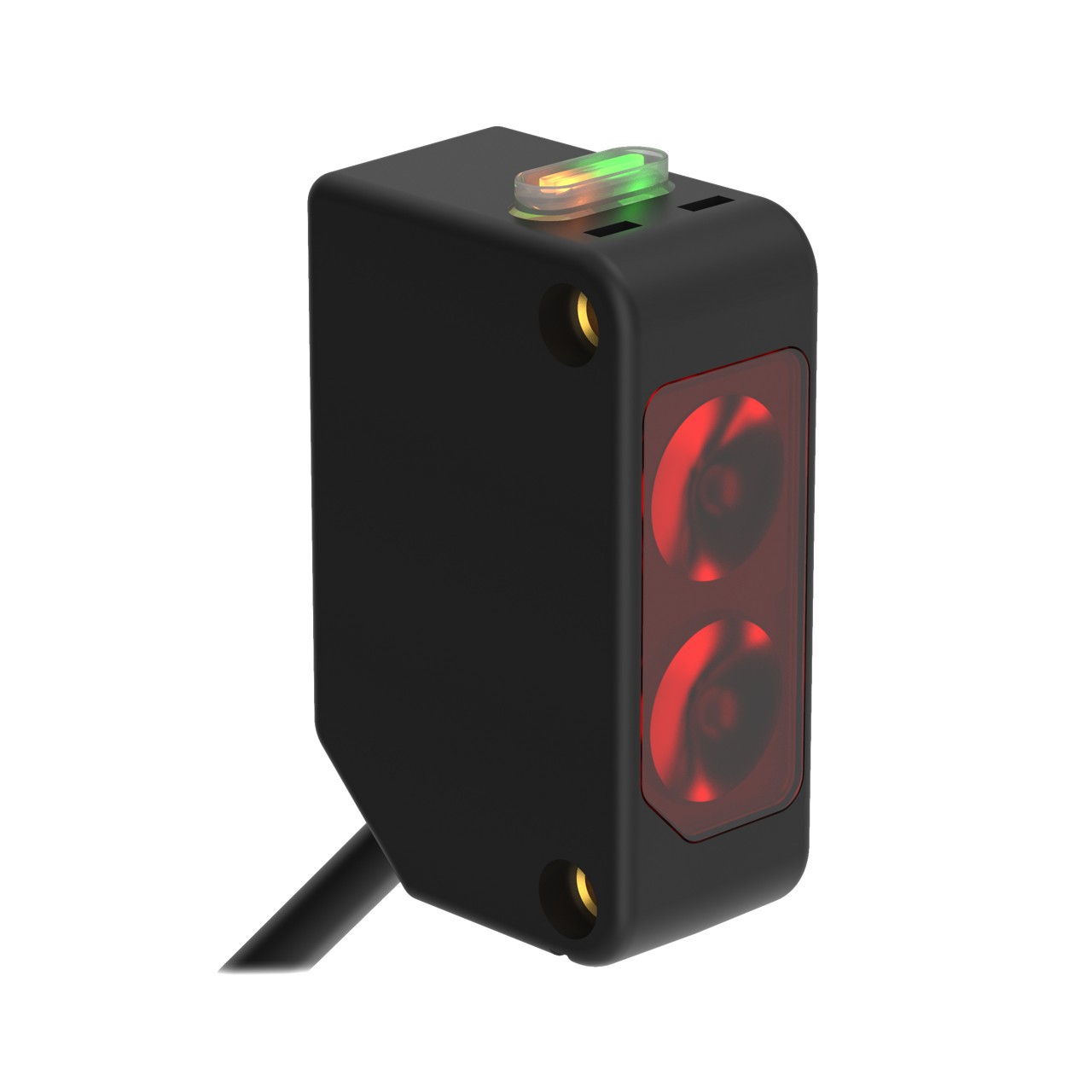 Banner Engineering Photoelectric Sensor; Fixed-Field Background Suppression; Rectangular; 50mm Cutoff Range; 10-30VDC; NPN; LO/DO Configurable; 30 ft. Potted Cable